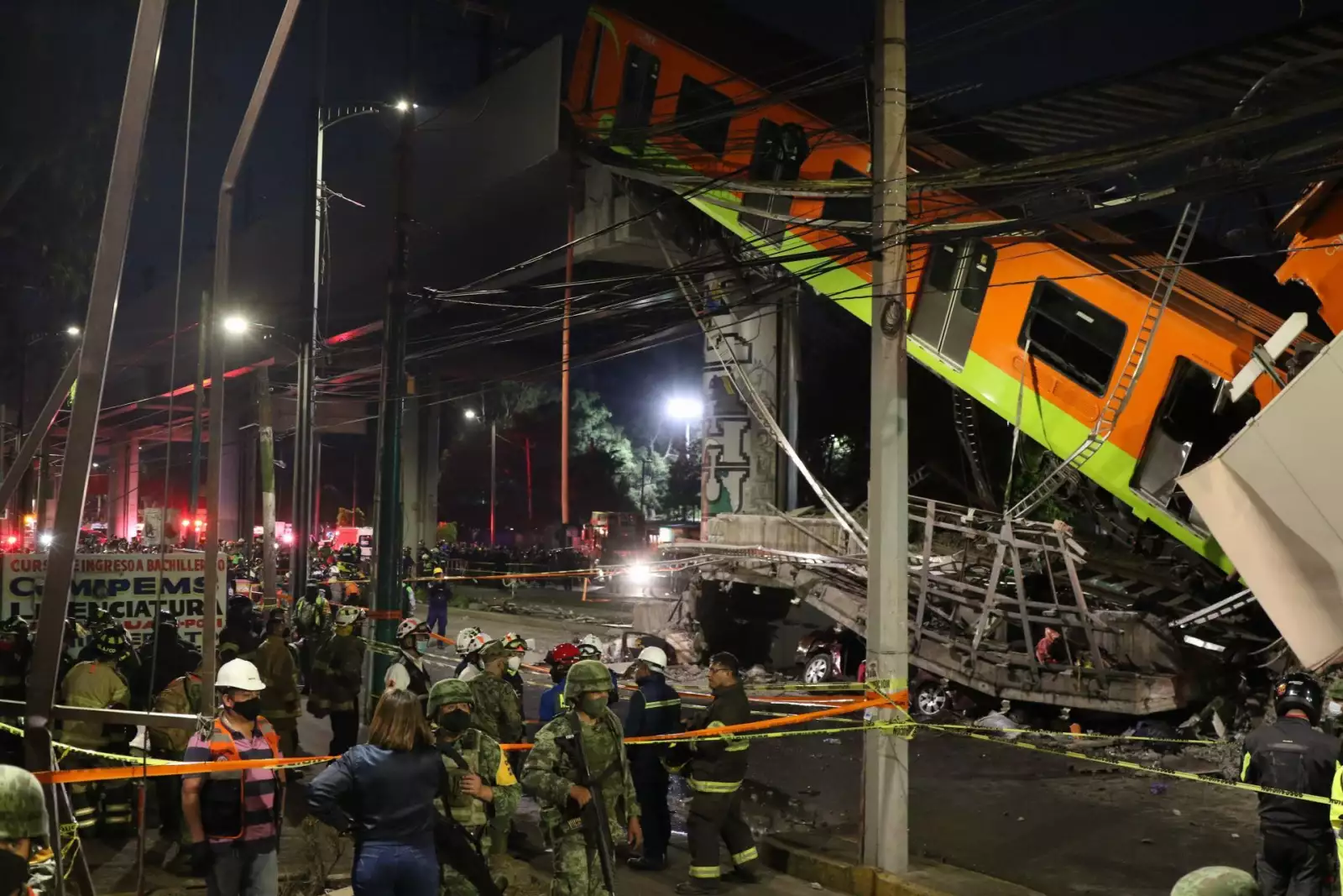 Desplome en la L-12 del Metro