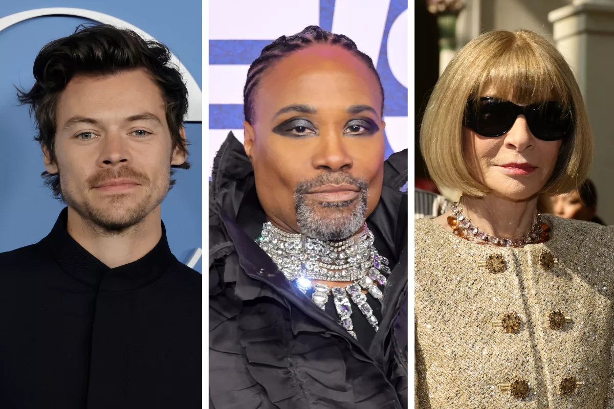 Harry styles, Billy Porter y Anna Wintour