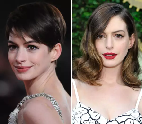 Anne tuvo un cambio súper diferente con un corte pixie. Actualmente tiene un lob.