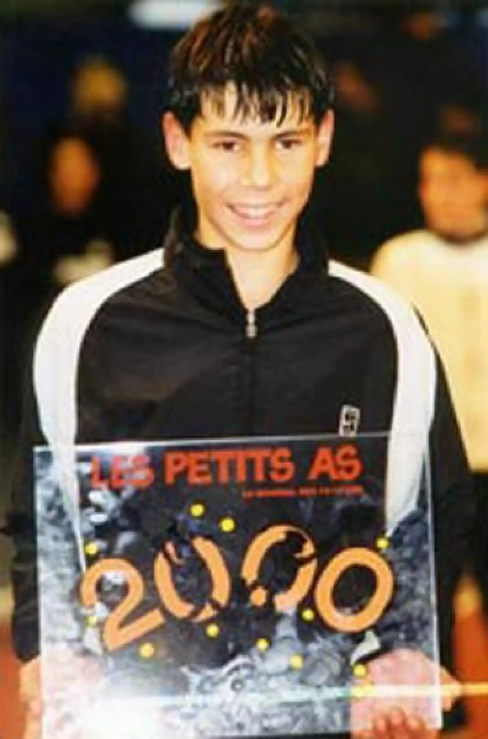 Aquí a los 14 años, cuando ganó el campeonato mundial “Les Petitts As” en Francia.
