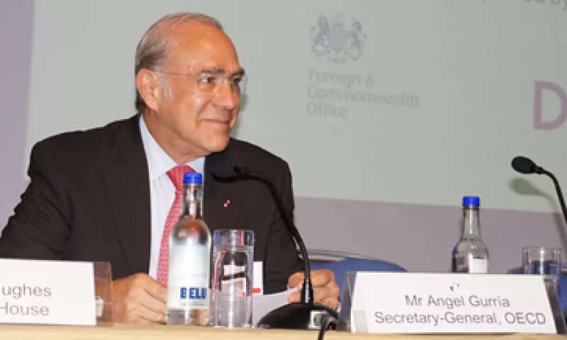 José Ángel Gurría insistió en que la situación económica mundial sigue siendo frágil. (Foto: Notimex)