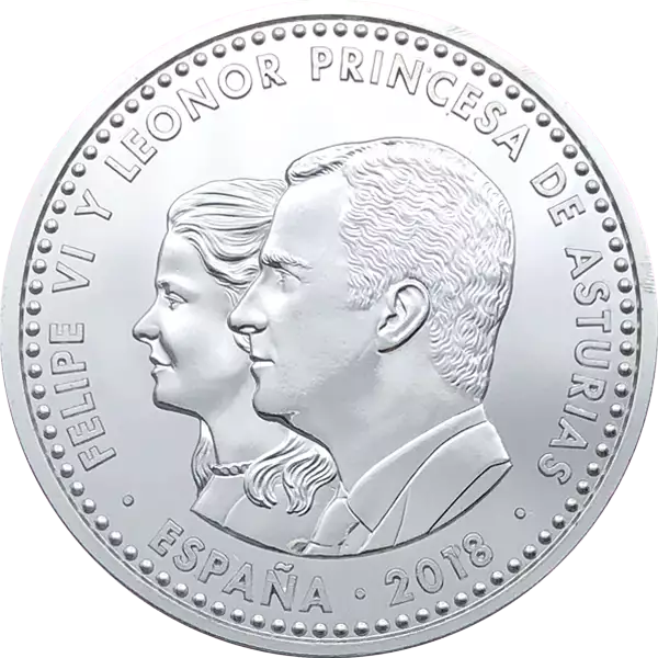 Anverso moneda Leonor de España
