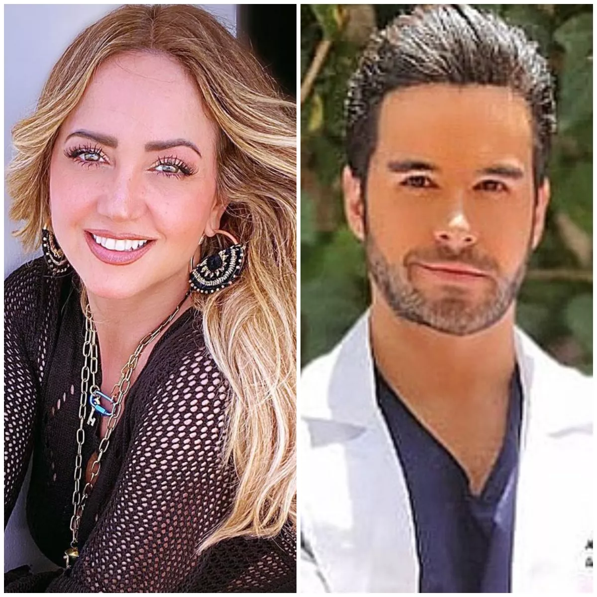 Andrea Legarreta y Eleazar Gómez