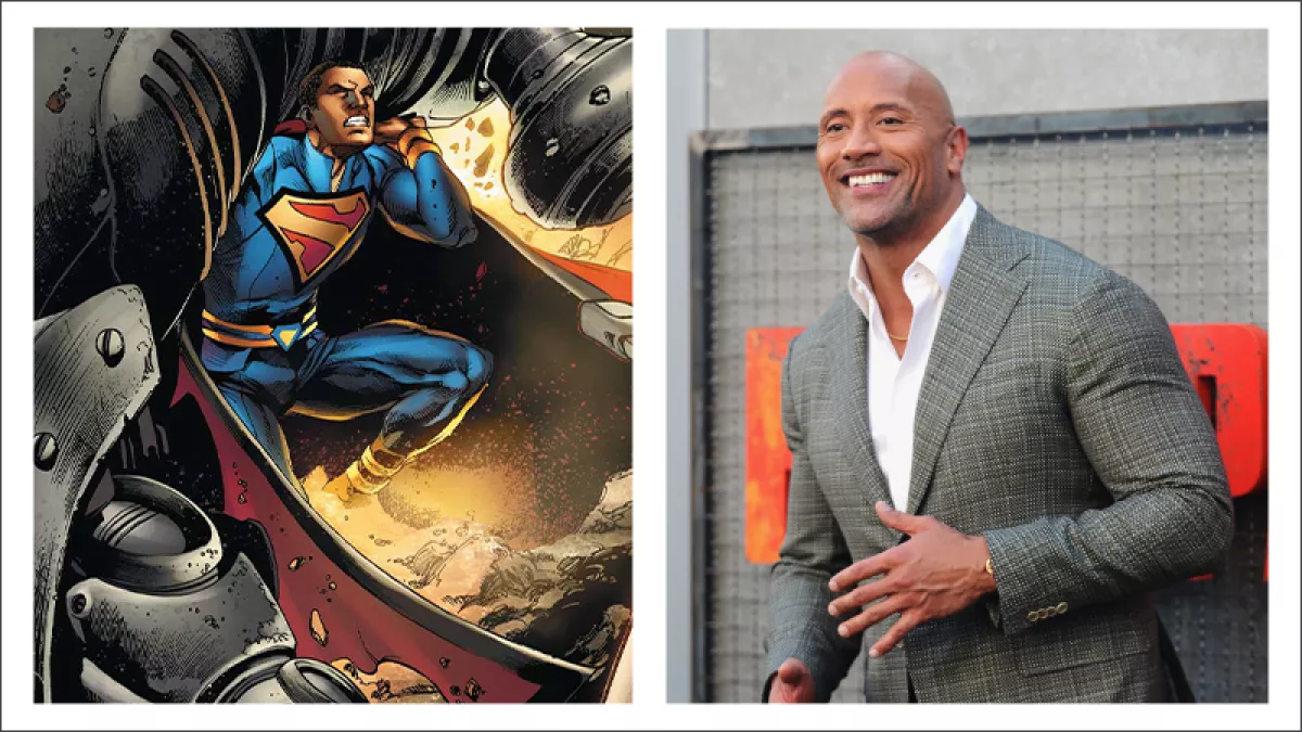 Dwayne Johnson como superman