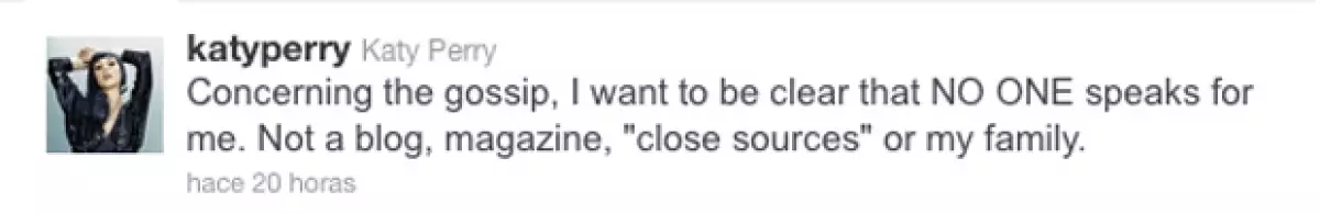 Perry aprovechó para desmentir todo lo que se ha dicho en torno a su divorcio.