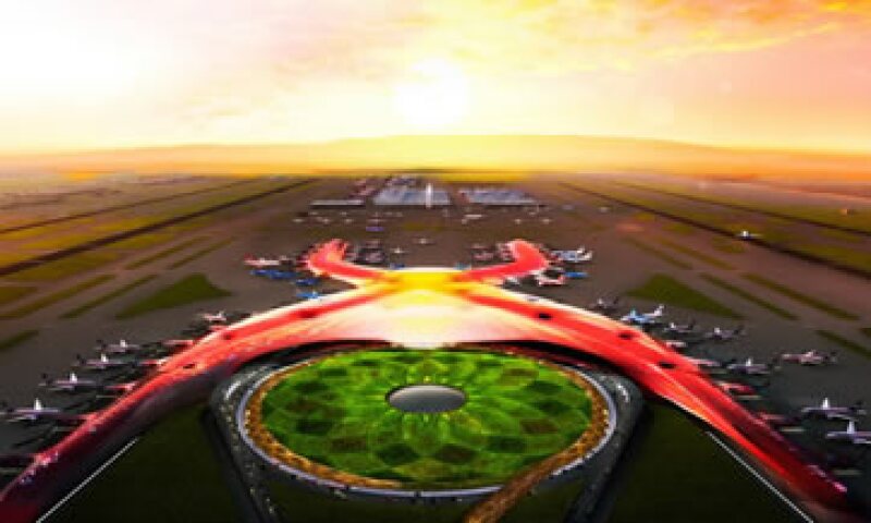 El aeropuerto del DF recolectará agua de lluvia, la cual será tratada y reciclada. (Foto: Tomada de presidencia.gob.mx)