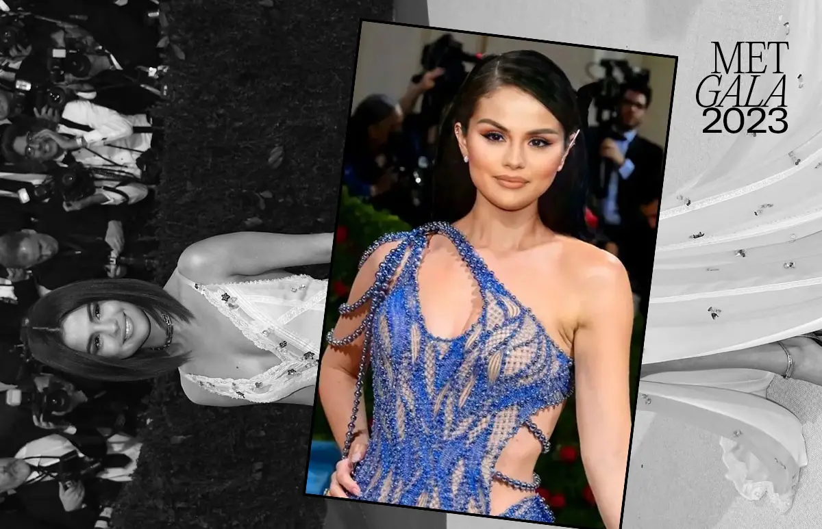 Una foto falsa de Selena Gomez en la Met Gala 2023 se hace viral en Twitter. 
