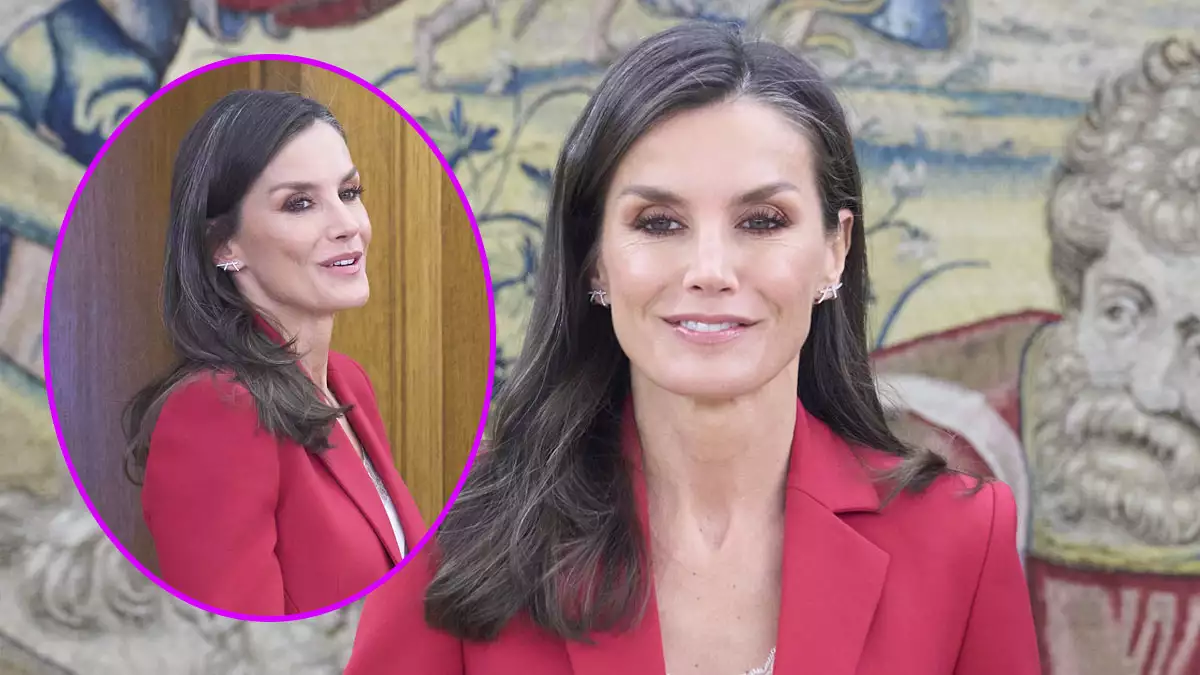 Letizia presume sus mechones de canas.
