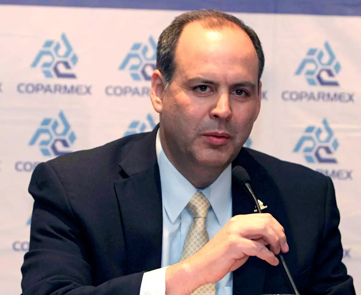 Gustavo de Hoyos Walther, presidente nacional de la Confederación Patronal de la República Mexicana (Coparmex).