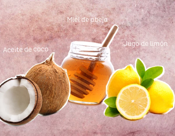 Mascarilla de miel y limón para limpiar la piel.
