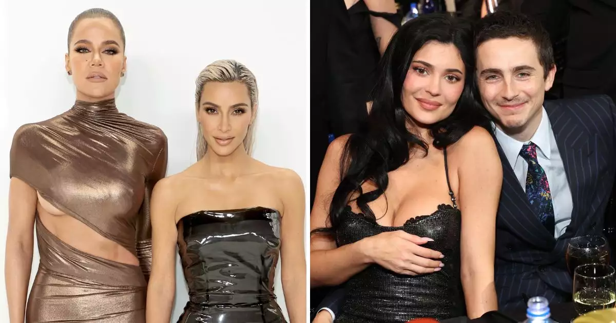 Khloe-Kim-Kardashian-cena-con-Kylie-Jenner-Timothee-Chalamet