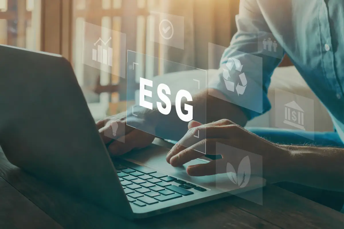 ESG medio ambiente gobernanza social concepto de negocio de inversión