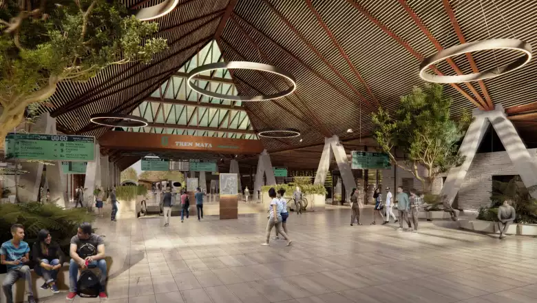 Así será la estación del Tren Maya en Palenque
