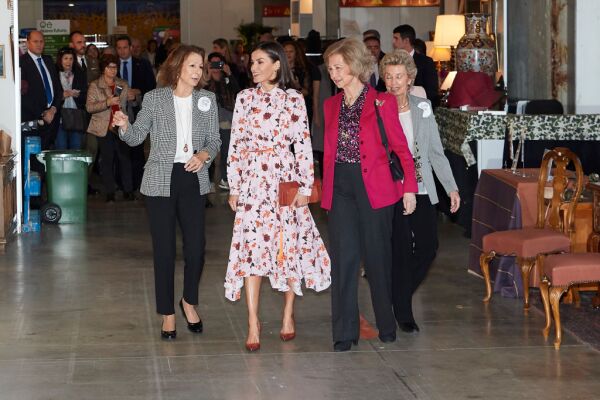 Reina Letizia y reina Sofía