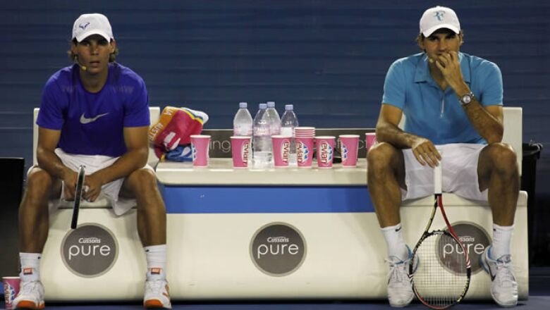 Los dos mejores tenistas del mundo, Rafael Nadal y Roger Federer jugaron un partido de exhibición junto a otros personajes del tenis para juntar fondos económicos para Haití.