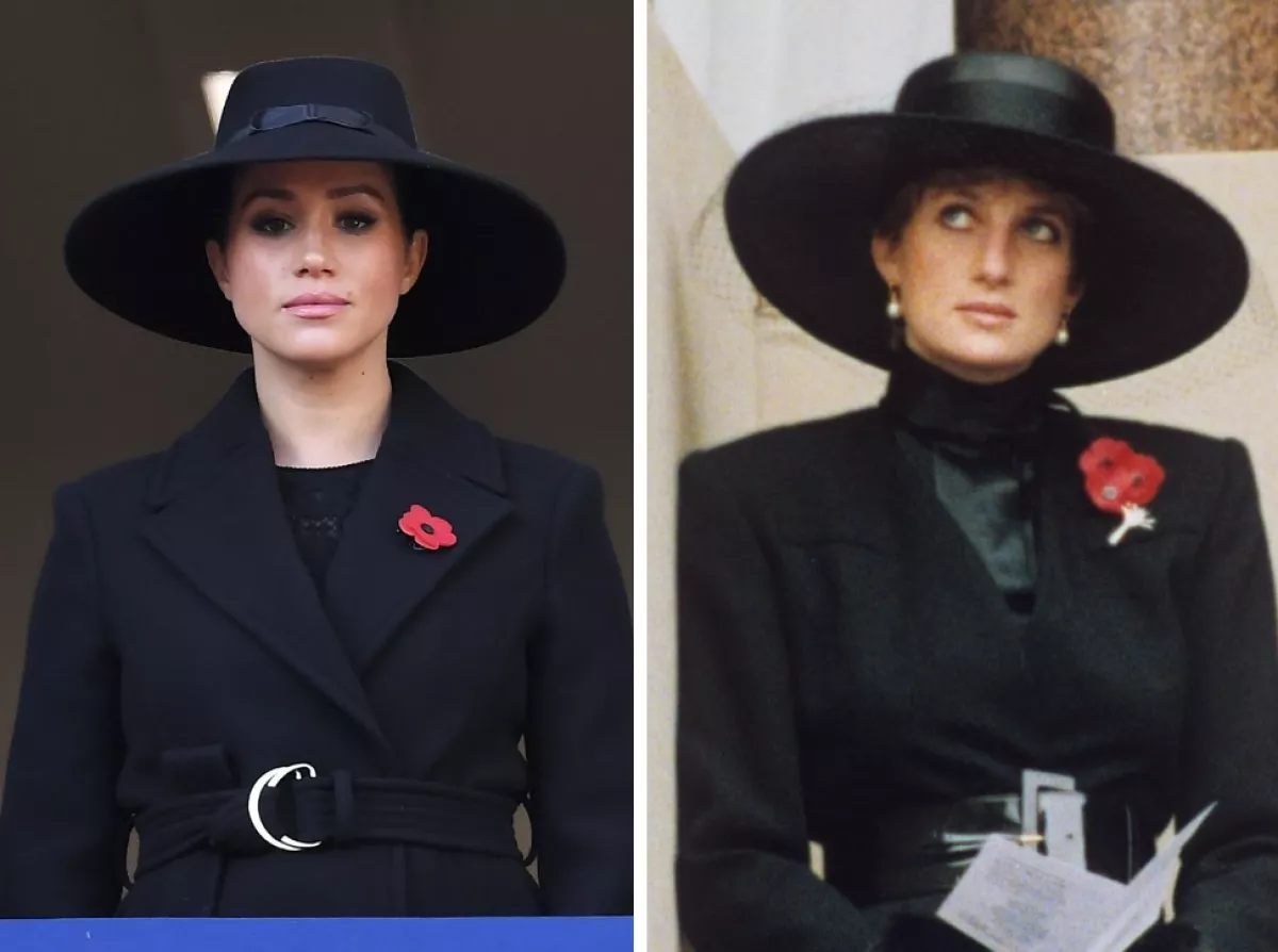 Meghan Markle y la princesa Diana