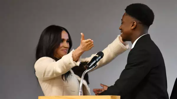The Duchess Of Sussex Visits The Robert Clack Upper School In Dagenham