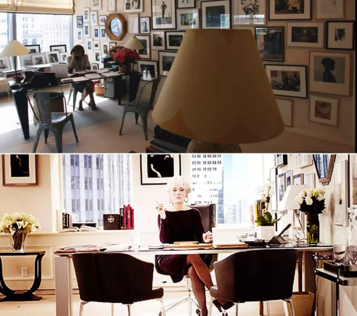 Aquí algunas similitudes y curiosidades entre las dos divas de la moda. Ambas poderosas editoras, Wintour de 'Vogue' y Miranda, de "Runway", la historia de ficción en "Devil Wears Prada".