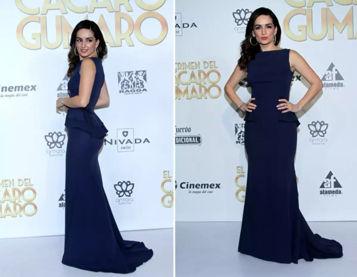Ambas actrices acudieron a la premiere de la película “El crimen del Cácaro Gumaro” anoche donde cada una a su estilo captó la atención del público.