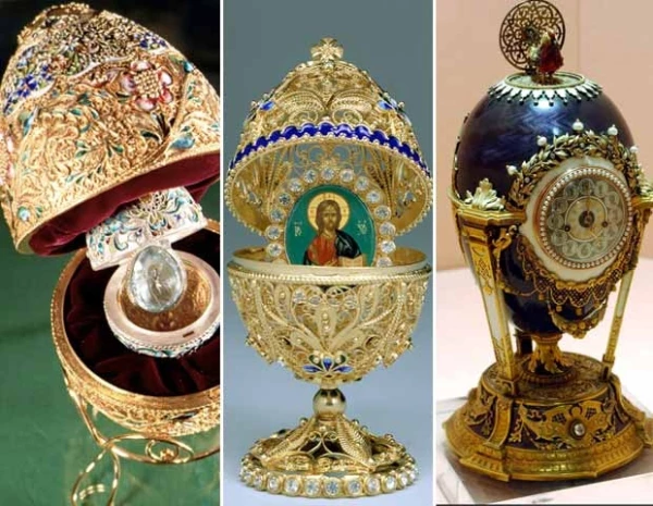 Los huevos de pascua Fabergé son un símbolo de lujo de la antigua Rusia.