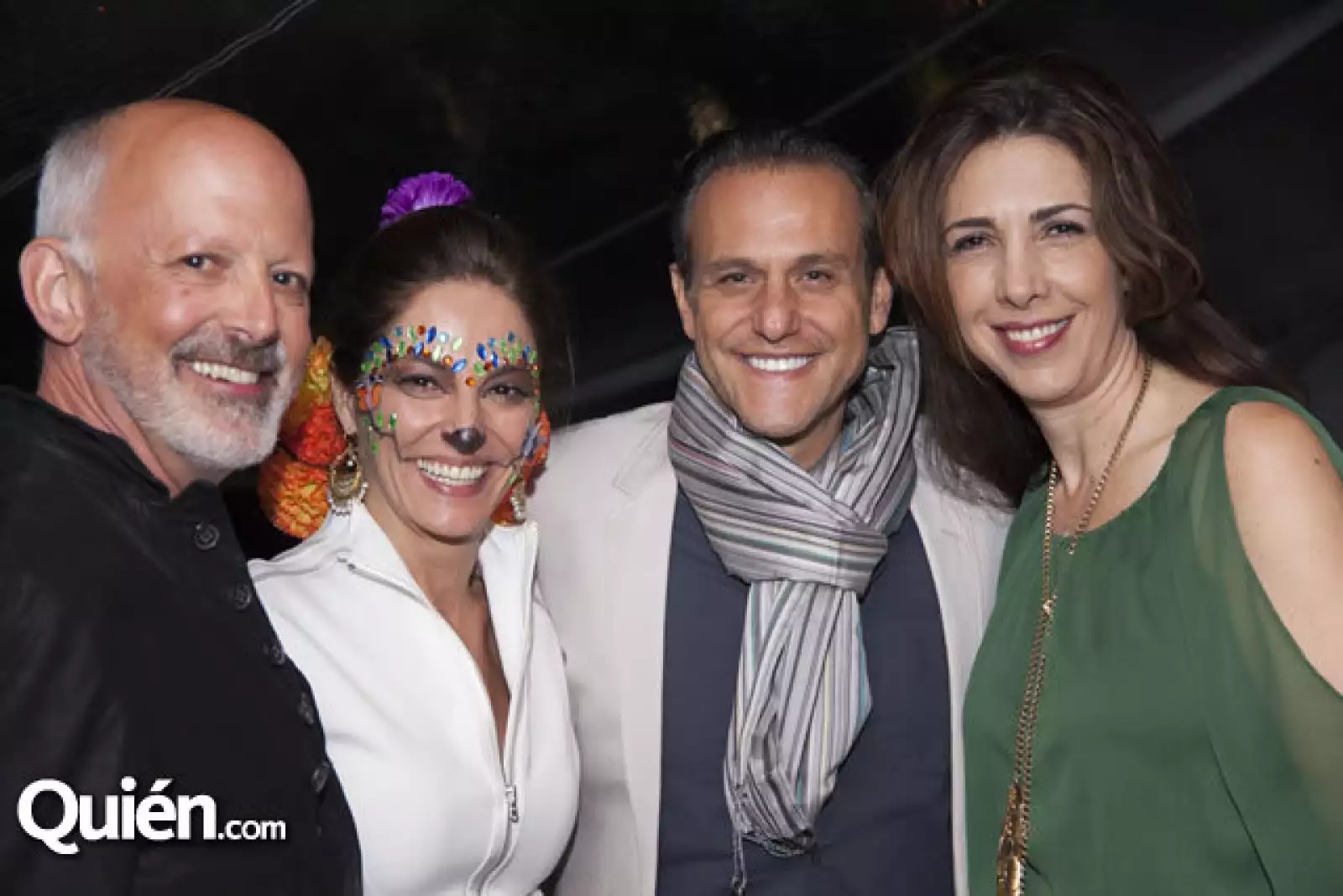 Andrew Fisher y Sandra Chollet con Roy y Sally Azar