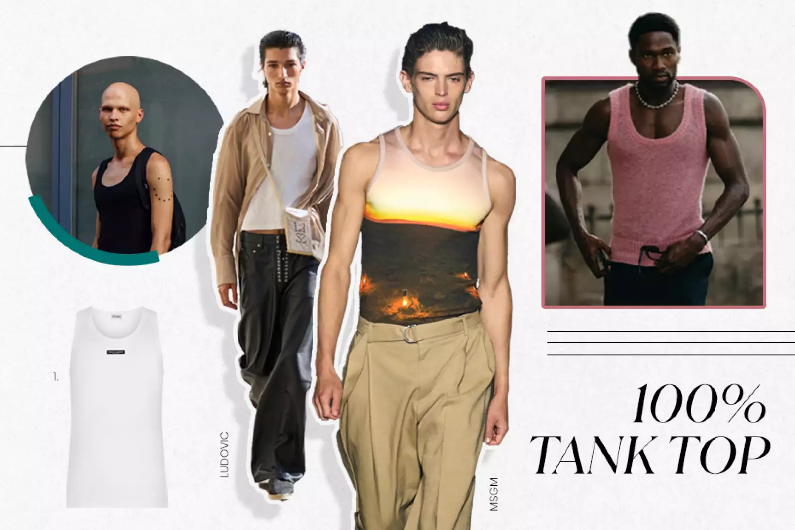 foto moda para hombres con tank top