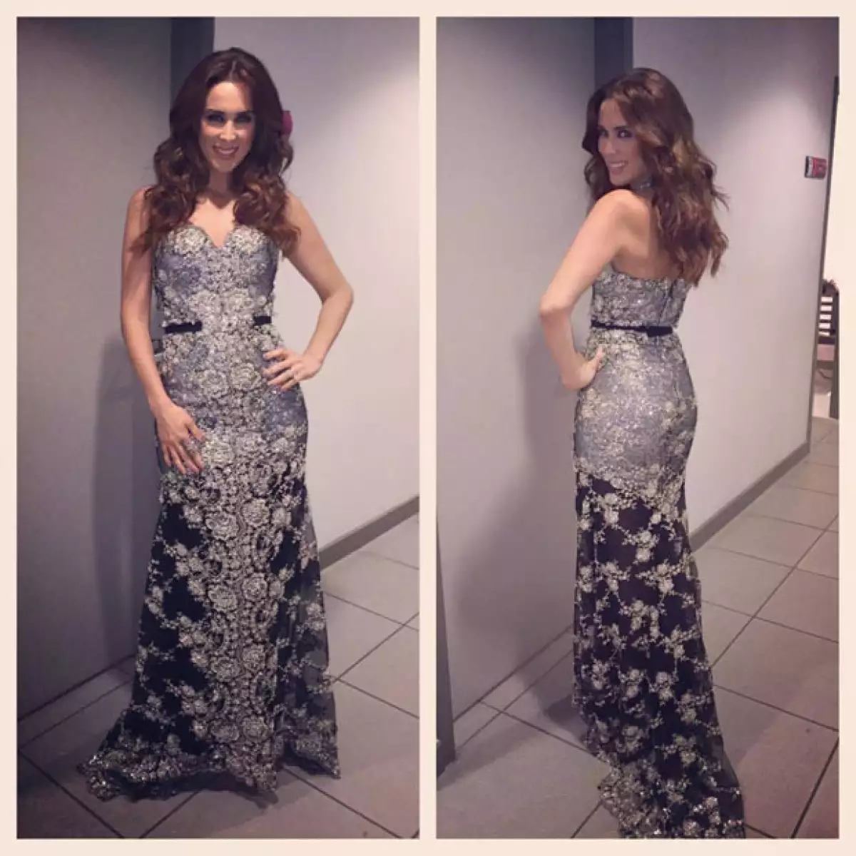 Cada fin de semana la guapa ex Nuestra Belleza México sorprende en el certamen de belleza con sus vestidos, algunos de ellos confeccionados por el diseñador mexicano Benito Santos.