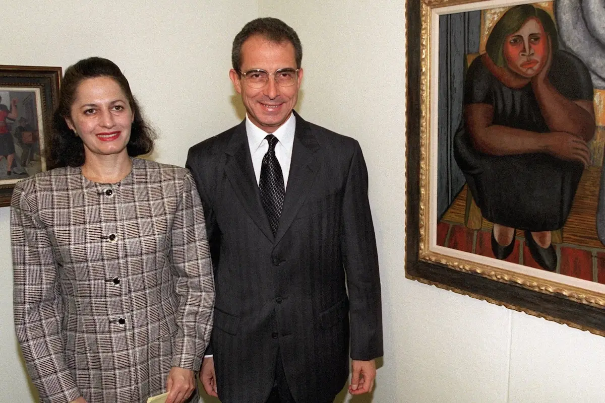 El ex presidente de México Ernesto Zedillo y su esposa Nilda Patricia Velasco