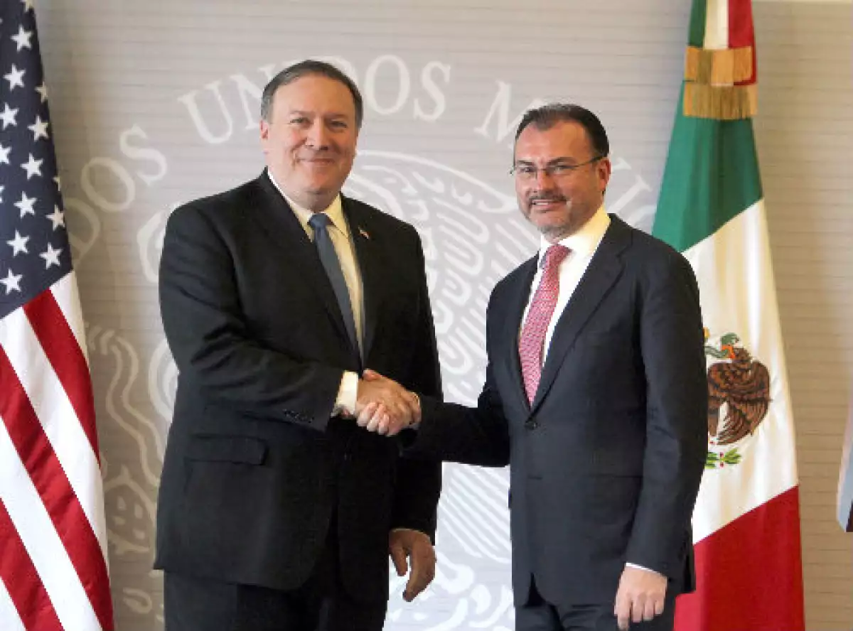 Luis Videgaray y Mike Pompeo en M�xico