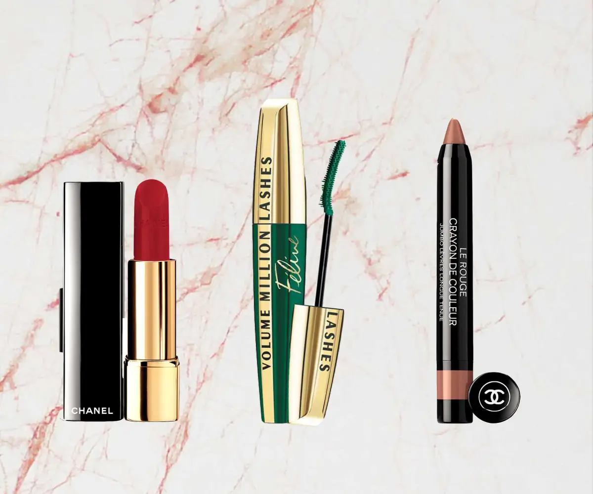 Labios y pestañas