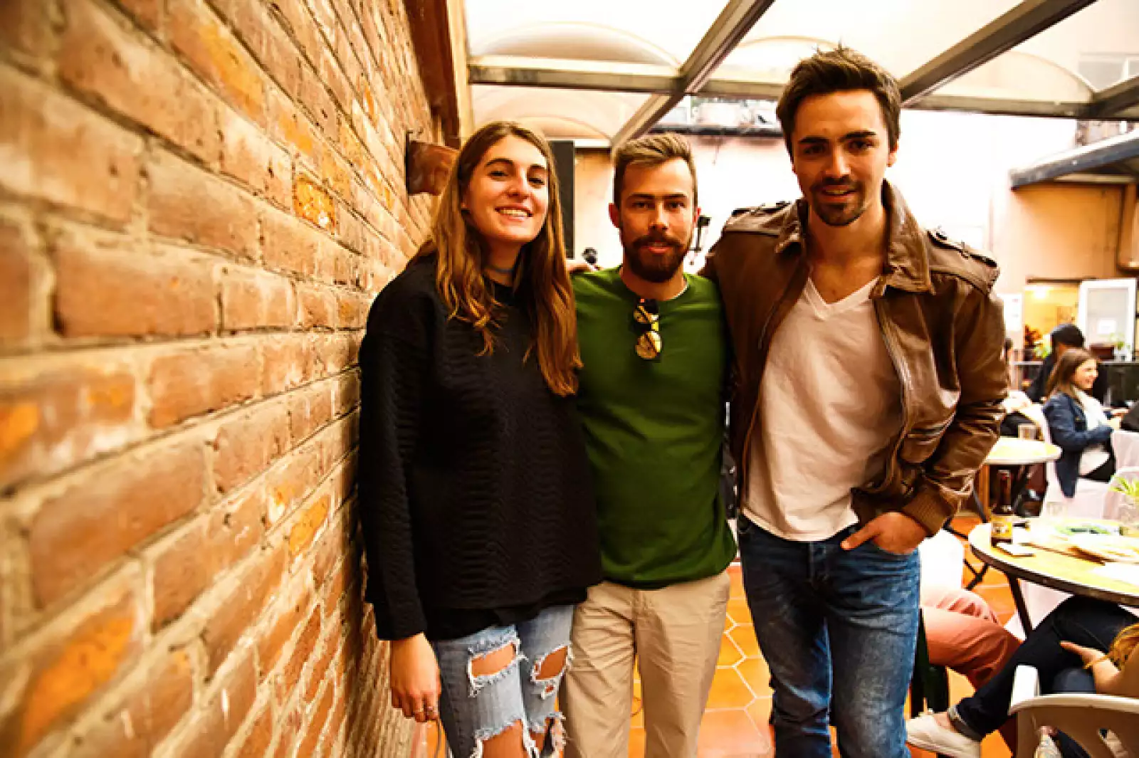 Renata Gerdes,José Aguilar y Andrés Llaneza