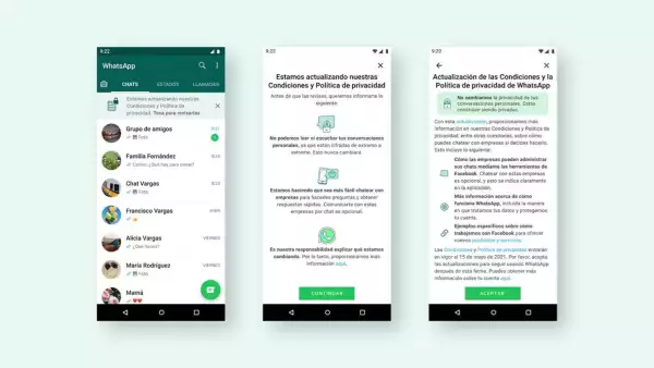 actualización WhatsApp Facebook