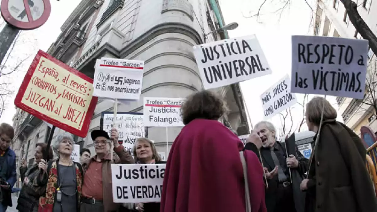 baltasar garzon manifestaciones apoyo