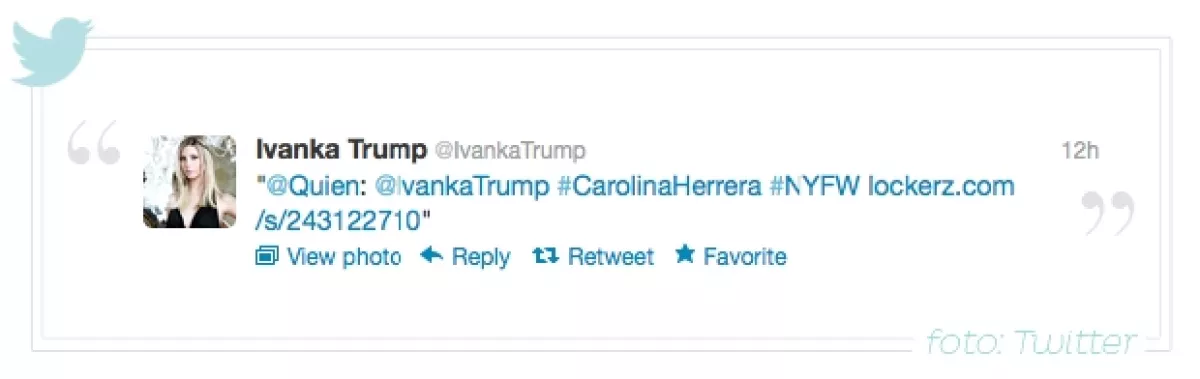 Ivanka Trump RT uno de los tuits de Quién.