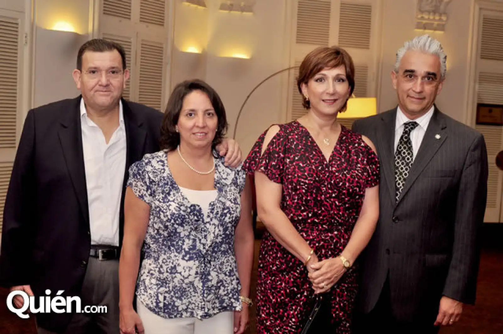 Alejandro Hinojosa, María Elena de Hinojosa, Lucía Garza de Mijares e Ignacio Mijares