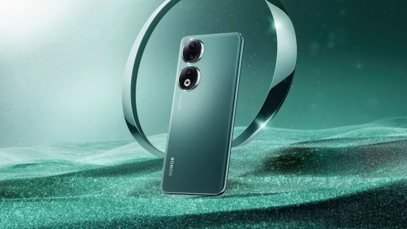 Imagen del nuevo HONOR 90, en su versión Verde Esmeralda.jpg