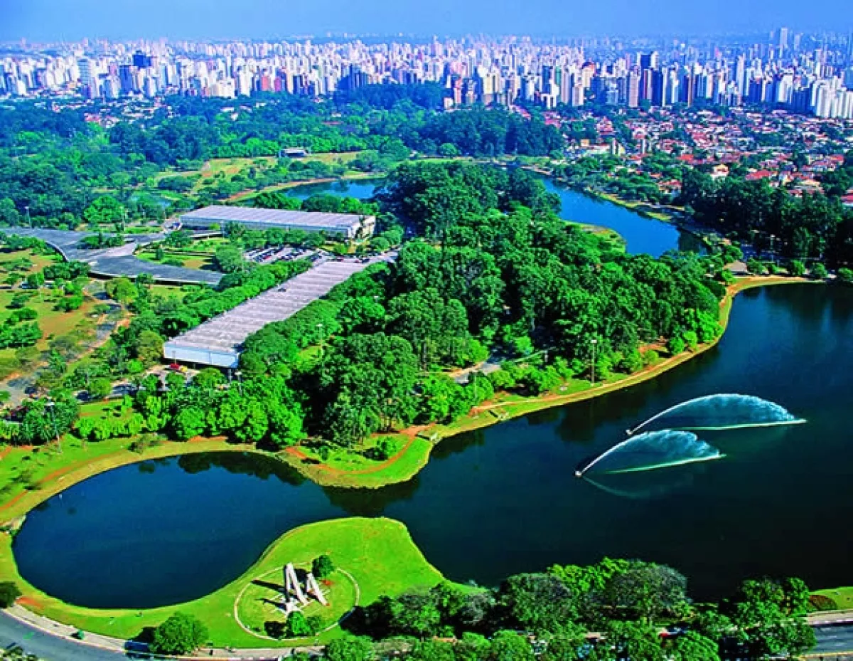 Parque do Ibirapuera, para ir a caminar o correr y después tomar un delicioso açai o agua de coco.