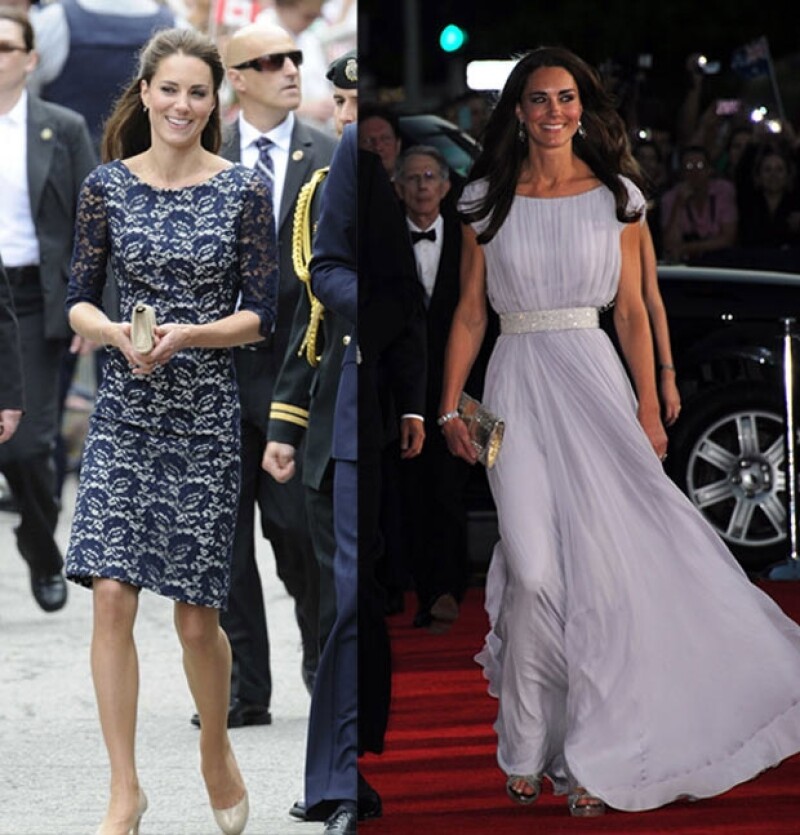 A Kate Middleton la han vestido grandes diseñadores.