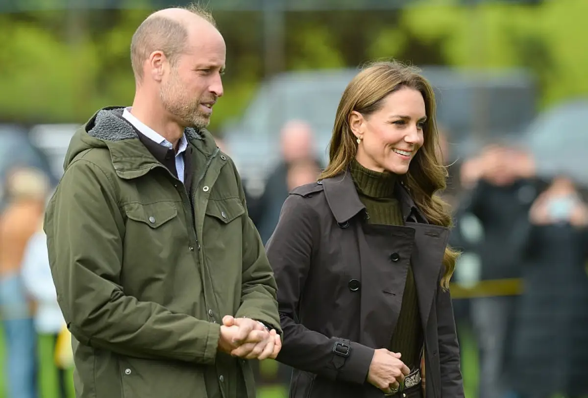 Los príncipes William y Kate.