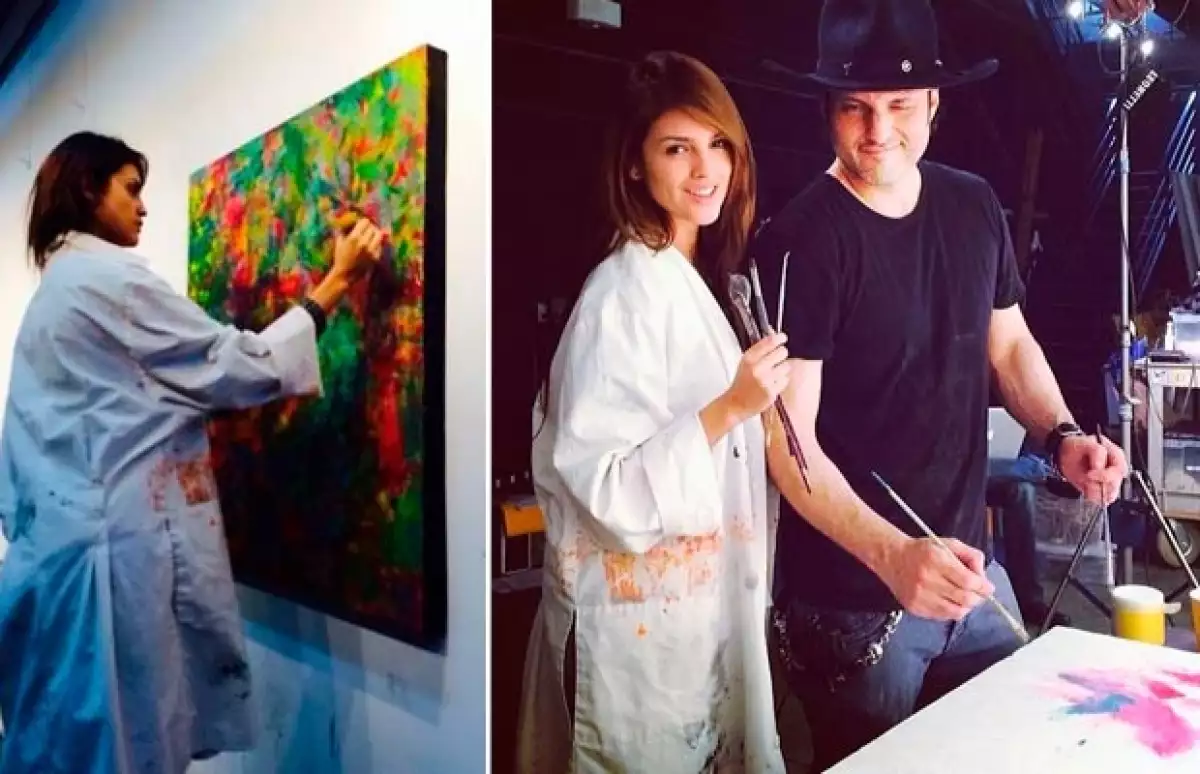 Desde hace algunas semanas Eiza nos había compartido su afición por la pintura.