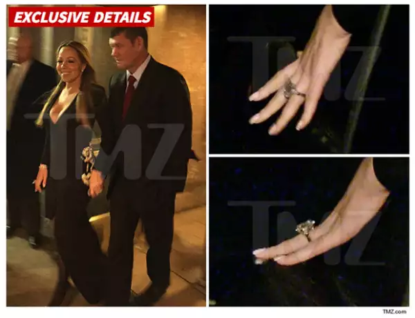 Este es el anillo, del que aseguran vale casi 8 millones de dólares, que James le dio a Mariah.