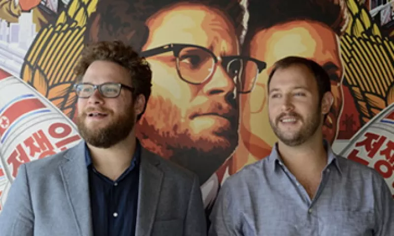 The Interview, protagonizada por Seth Rogen (izq), trata sobre un intento de asesinar al líder de Corea del Norte. (Foto: Getty Images)