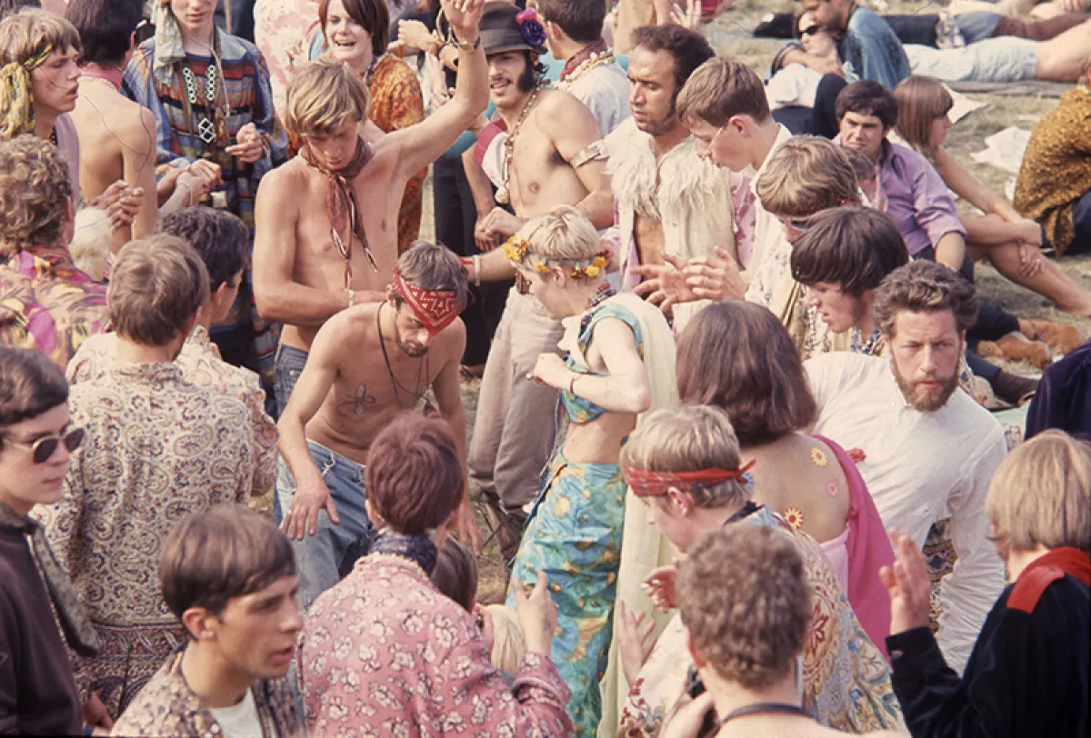 Hippies at Hyde Park 'Love In', London, Britain - 1967