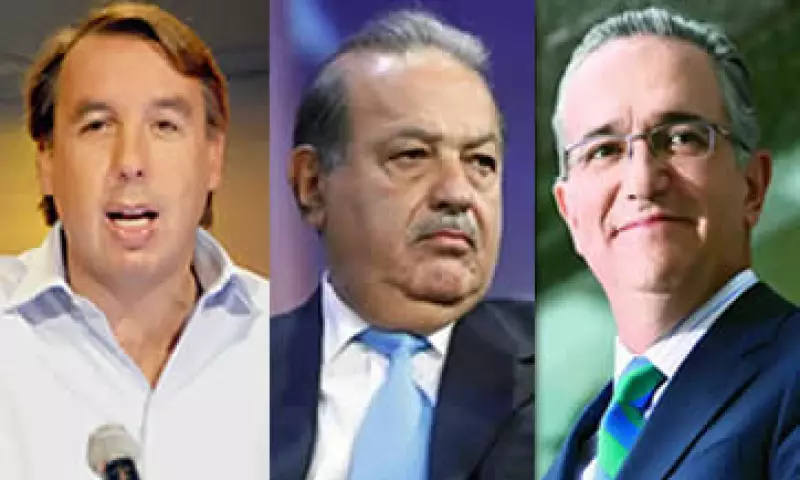 Emilio Azcárraga, Carlos Slim y Ricardo Salinas Pliego se mantienen en la lista de Forbes. (Foto: Especial)