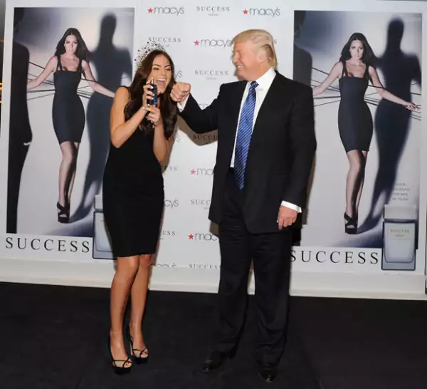 La mexicana fue imagen del perfume de Trump que paradójicamente lleva por nombre Success (éxito).