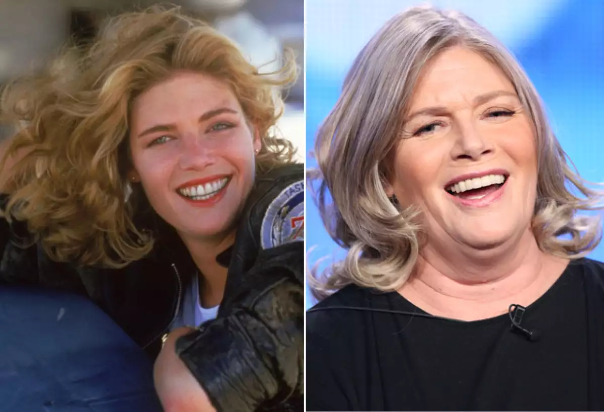Kelly McGillis, en 1986 (izquierda) y 2014 (derecha).