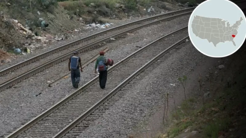 Mapa Carolina del Sur migración