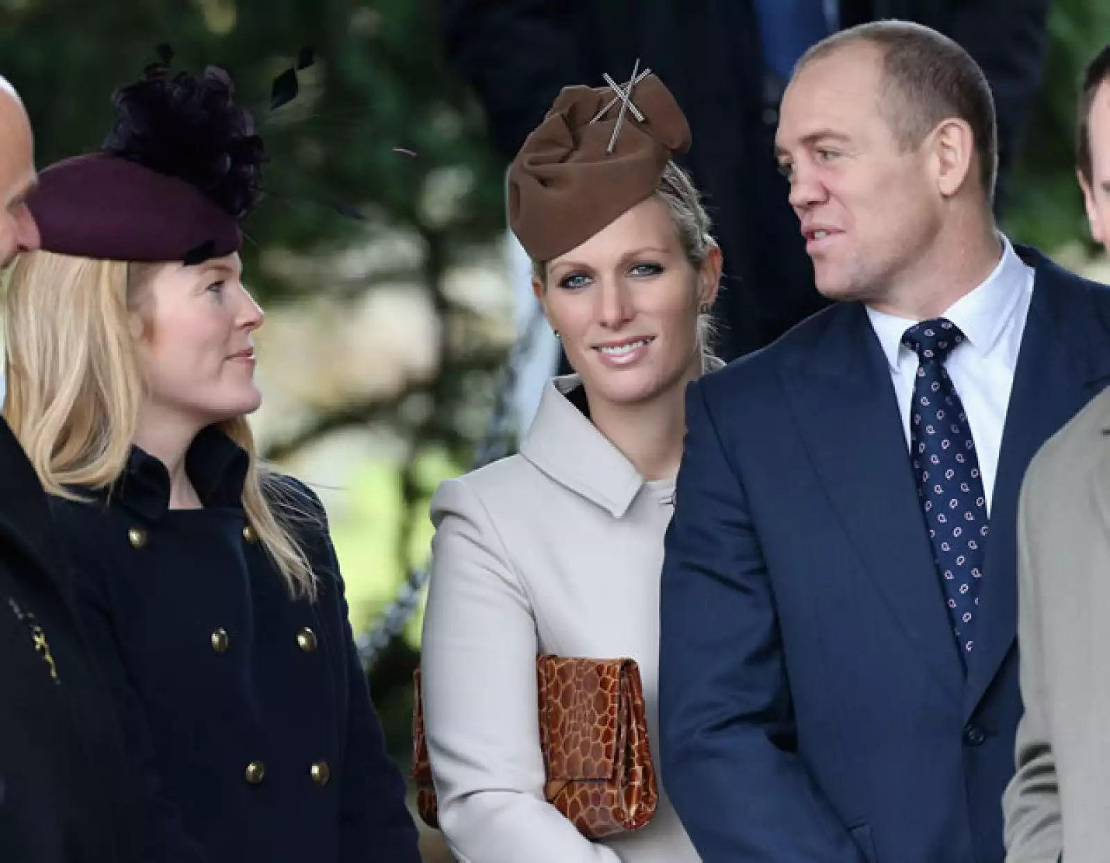 Autumn Phillips, Zara Phillips y Mike Tindall.