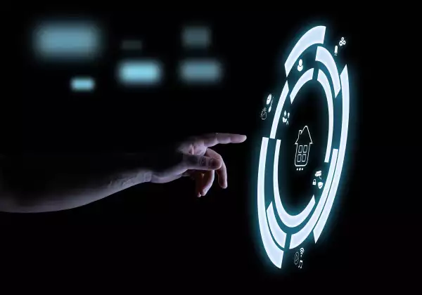 Smart Home Digital Touch Hologram User Interface Technology Concept