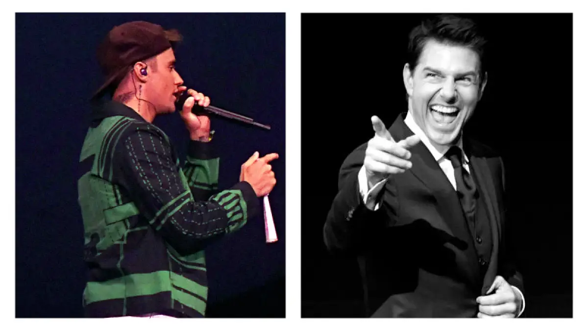Justin Bieber y Tom Cruise